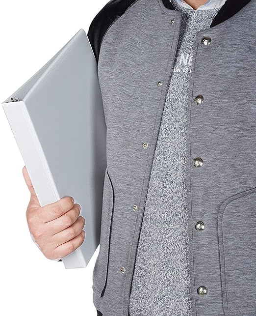 Amazon Basics 3 Ring Binder with Durable 1 Inch D-Ring and Clear Overlay for Storage and Organization, Pack of 4, White