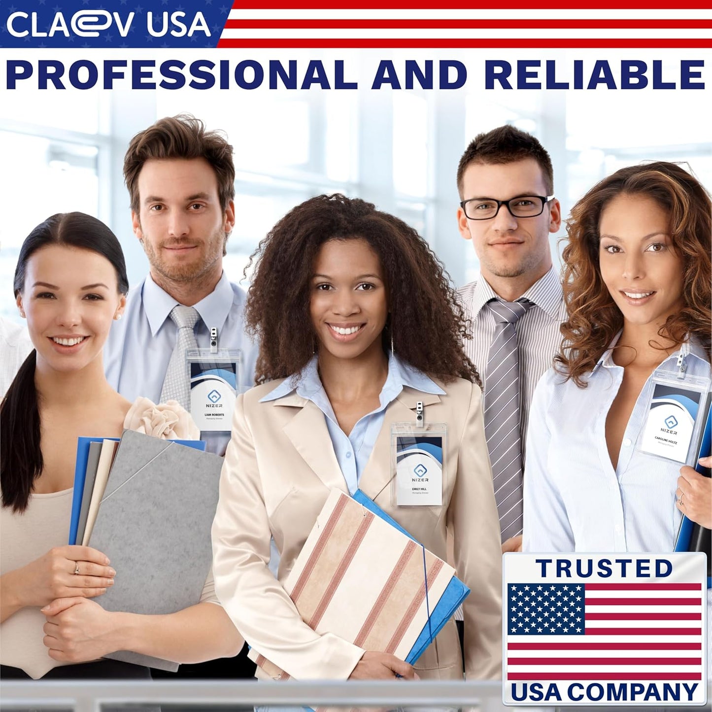 Claev Fast Seal Vertical 4x6 Passport & Card Holders (4x6 Extra Large (XXL), 250 Pack), Clear Waterproof ID Plastic Name Card Badge Holders for Travel, Conferences, Conventions