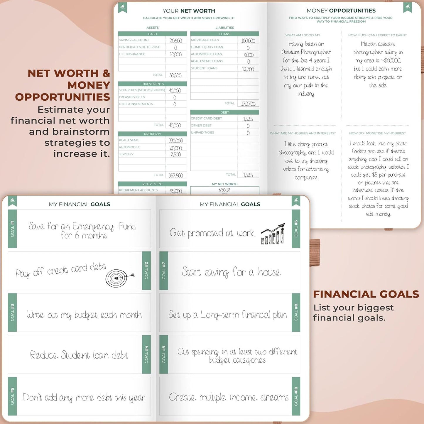 Clever Fox Bi Weekly Budget Planner – Undated Financial Organizer Book – Expense Tracker, Budgeting & Bill Notebook, A5 (Dark Terracotta)