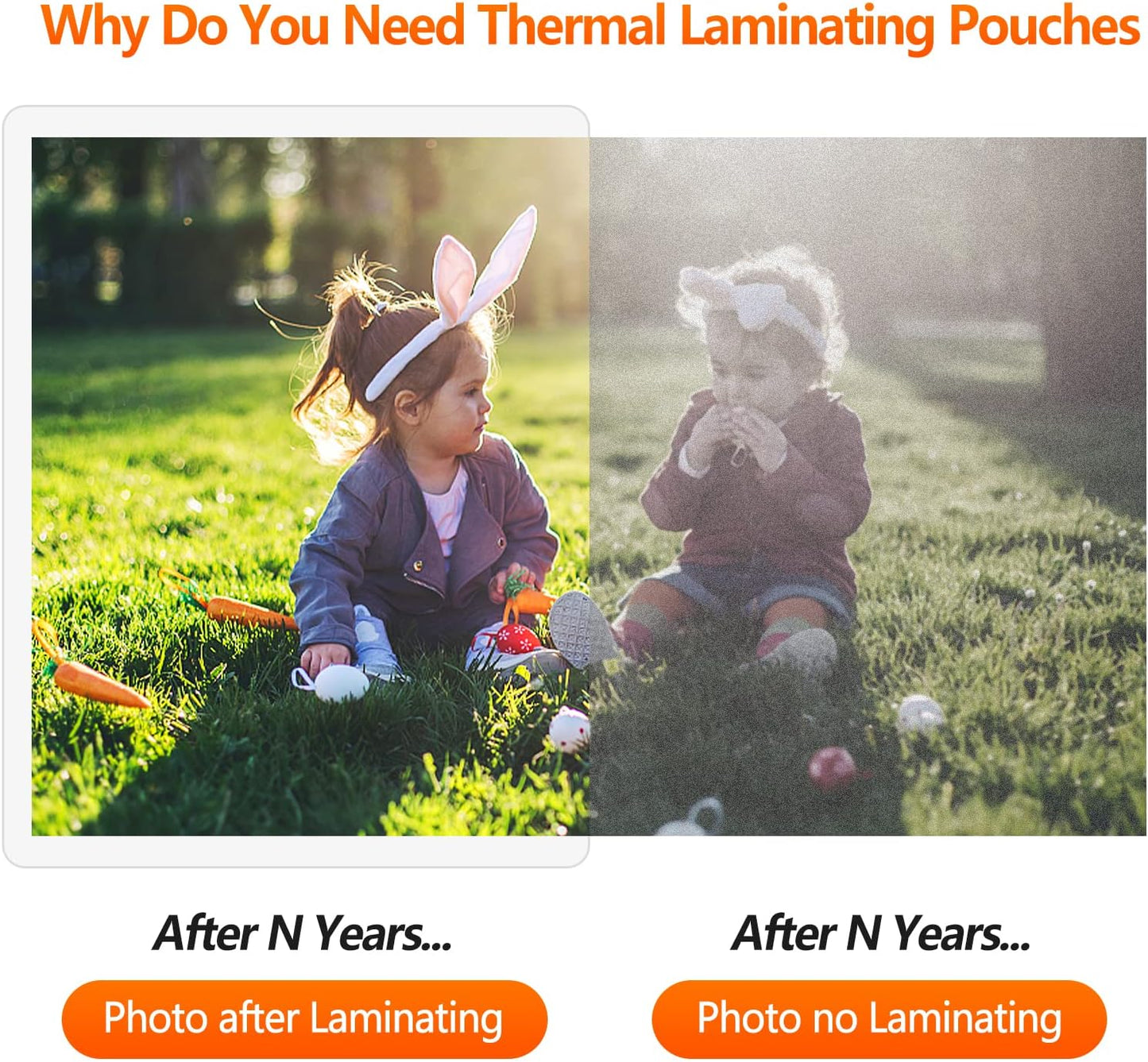 Thermal Laminating Pouches, 9 x 11.5 Inches Laminating Sheets, 3 mil Thick Laminate Sheets, 100 Pack,Clear