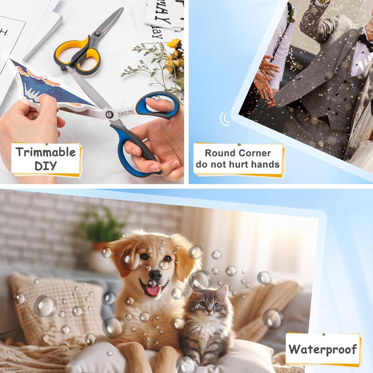 [3mil 500 Pack] InpourPack Laminating Pouches, 3 Mil Clear Thermal Laminating Pouches 9 x 11.5 Inch Laminating Sheets for Laminator, Holds 8.5 x 11 Inch Sheets