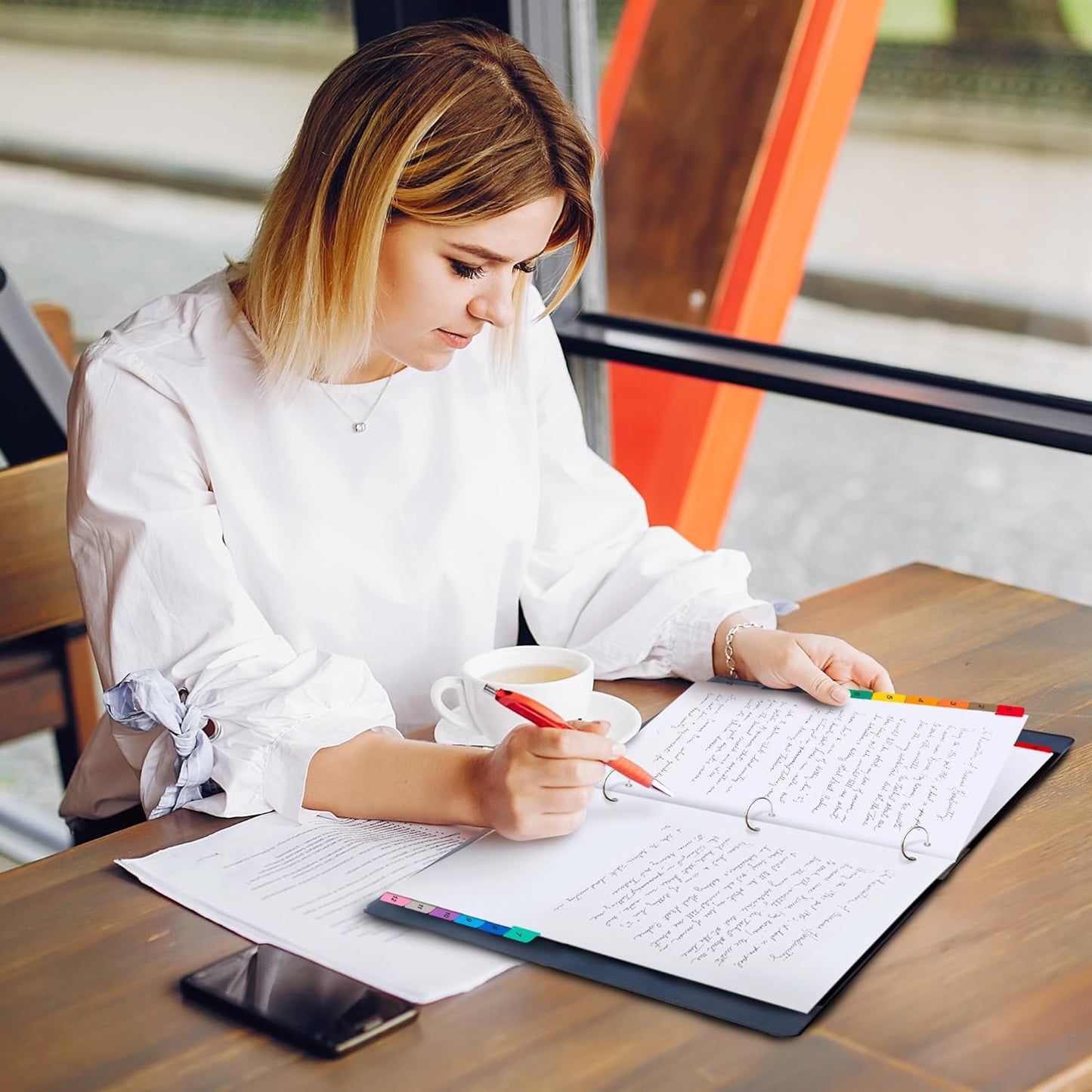 Tab Dividers for 3 Ring Binders – 6 Sets, 1–12 Numbered Index Dividers with Table of Contents – 8.5 x 11 in, 3-Hole Punched – Binder Dividers for School, Office, Filing, Organizing - 6 Pack