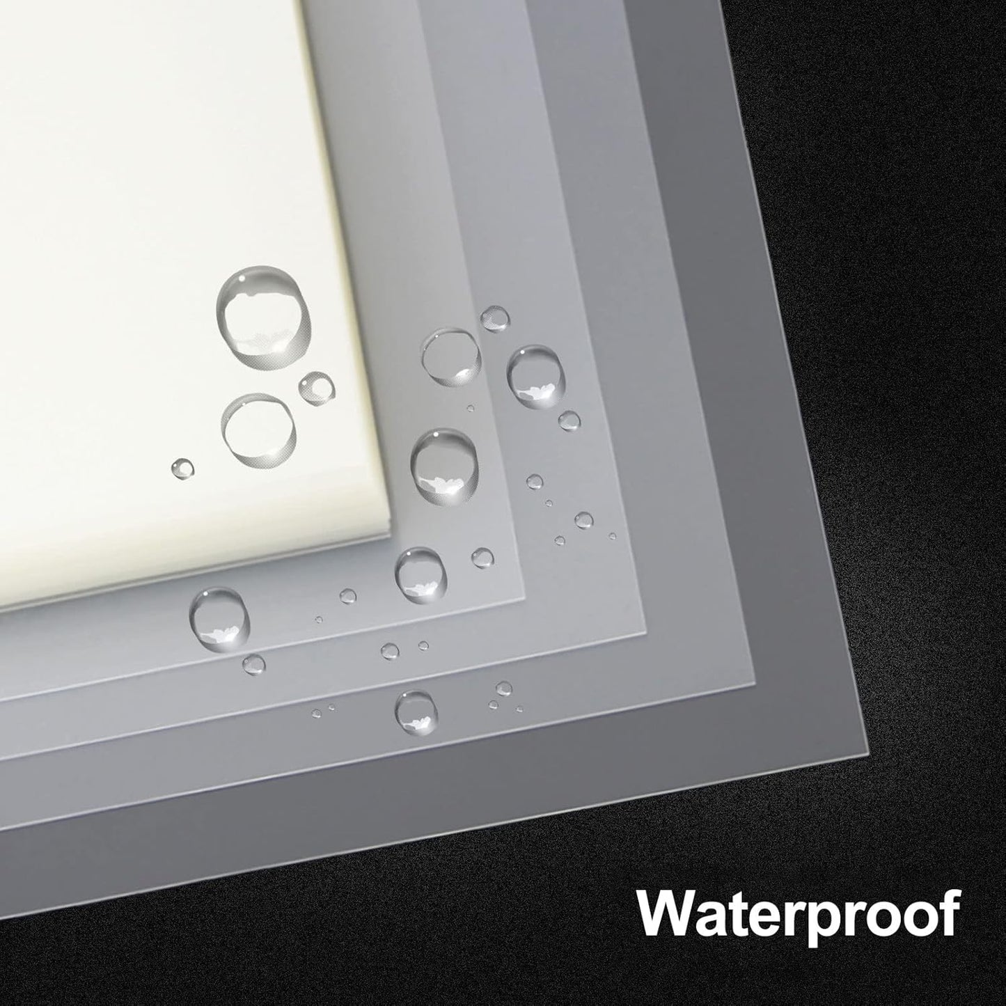 Rayson Clear Binding Cover - 14 mil Polypropylene, 8-1/2 × 11 inches, Durable Un-Punched Plastic Presentation Covers, 50-Pack (PP3550C)