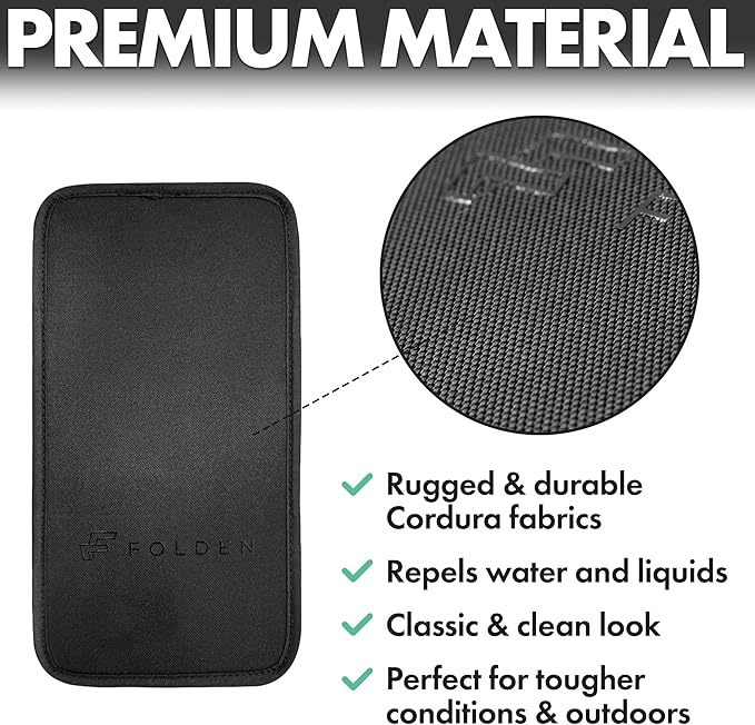 Folden Airplane Phone Holder, Flexible Tablet and Cell Phone Holder, Folding Cellphone Stand for Desk, Bed, Office, Treadmill - Airplane Accessories Long Flight Travel - Plane Essentials (Cordura)