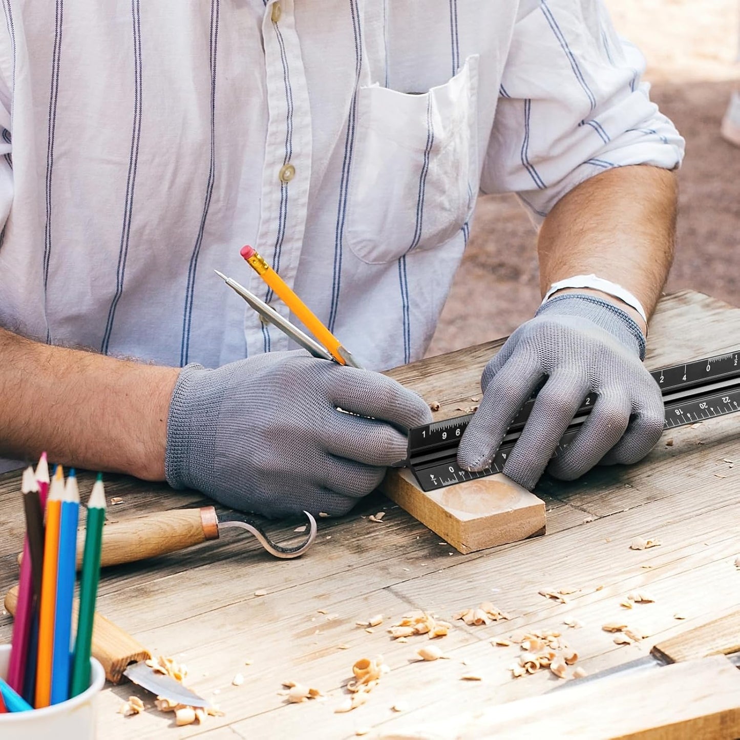 Fumete 12 Pack 6 Inch Architectural Engineering Scale Rulers Small Scale Ruler Pocket Size Scale Ruler Construction Rulers Imperial Measurements for Architects Engineering, Draftsman Drawing(Black)