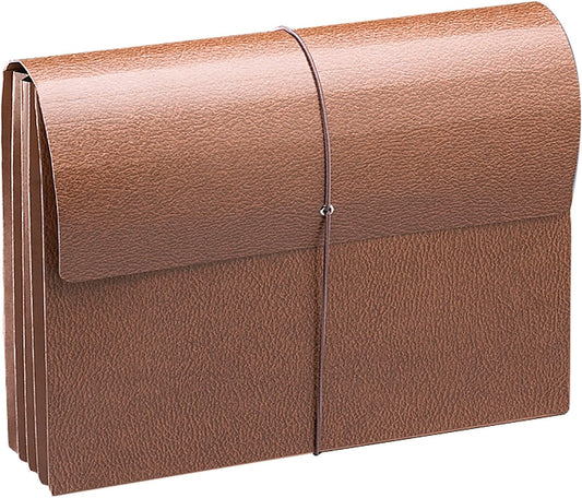 Smead Classic Expanding File Wallet with Flap and Cord Closure, 3-1/2" Expansion, Legal Size, Redrope, 10 per Box (71356)