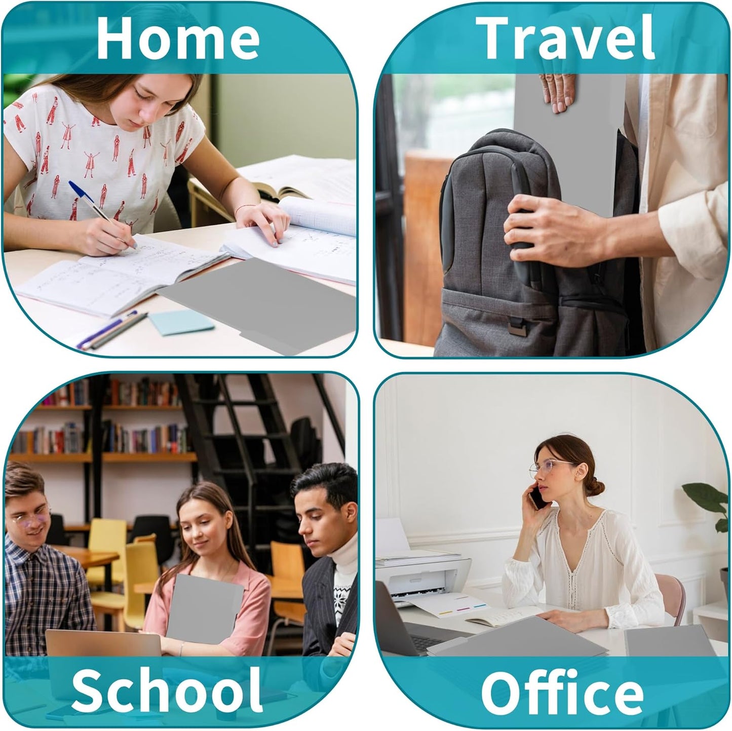 36 Packs Colored File Folders,Grey File Folders,Two Tone Color File Folder 8.5 x 11 Inch,1/3 Cut Tabs Letter Size,Manila File Folders for Office,School and Home,Organization