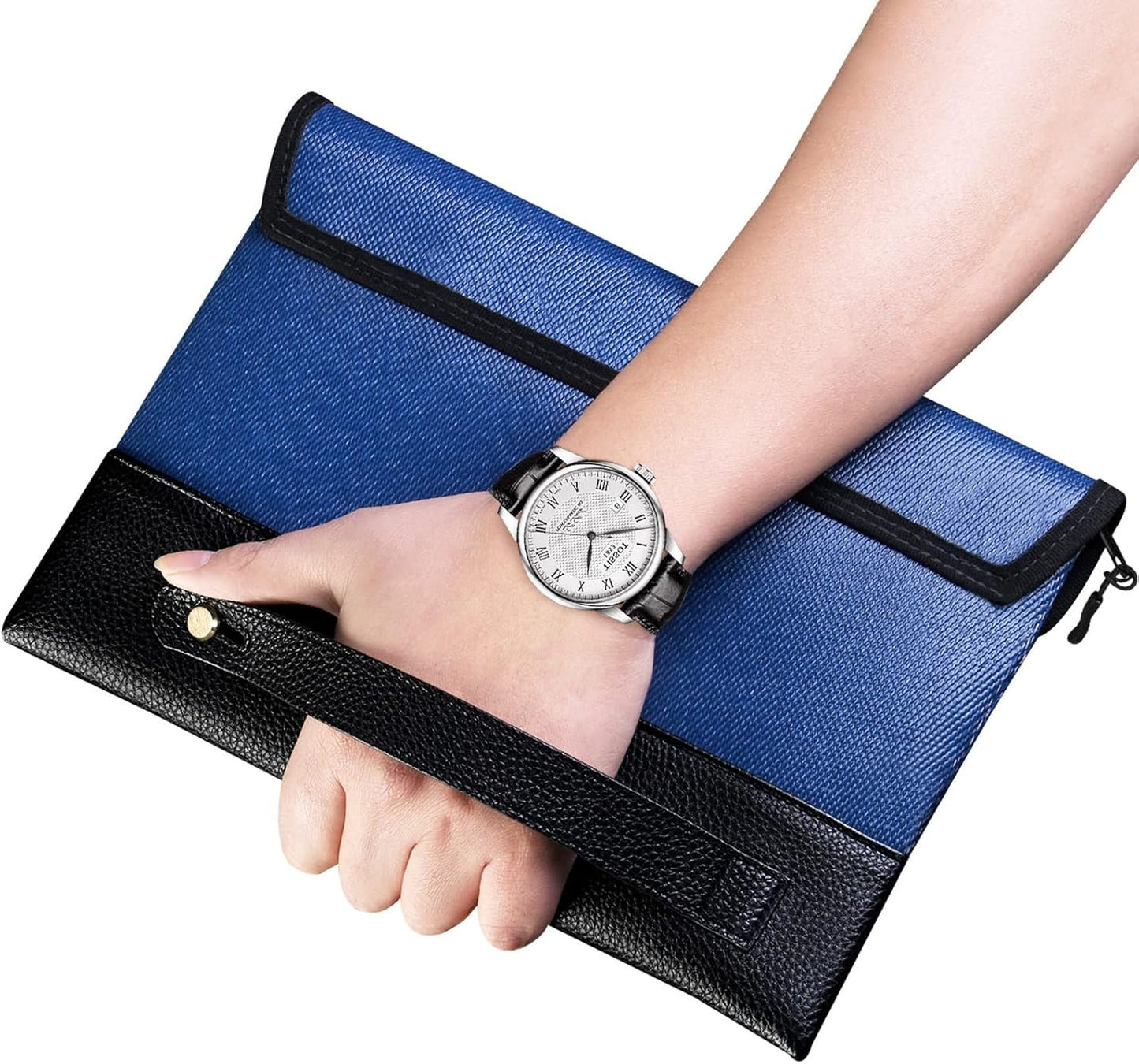 5200℉ Fireproof Money Bag for Cash, Fireproof Bag, Fireproof Pouch for Important Documents and Valuables, 11x7.7 Inch, Waterproof Zipper