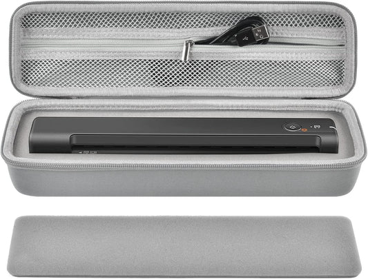 Case Compatible with Epson Workforce ES-50/ ES-60W/ ES-55R/ ES-65WR/ DS-30/ DS-70/ DS-80W Portable Sheet-Fed Document Scanner, Storage for Epson Scanner for PC and Mac- Grey (Box Only)