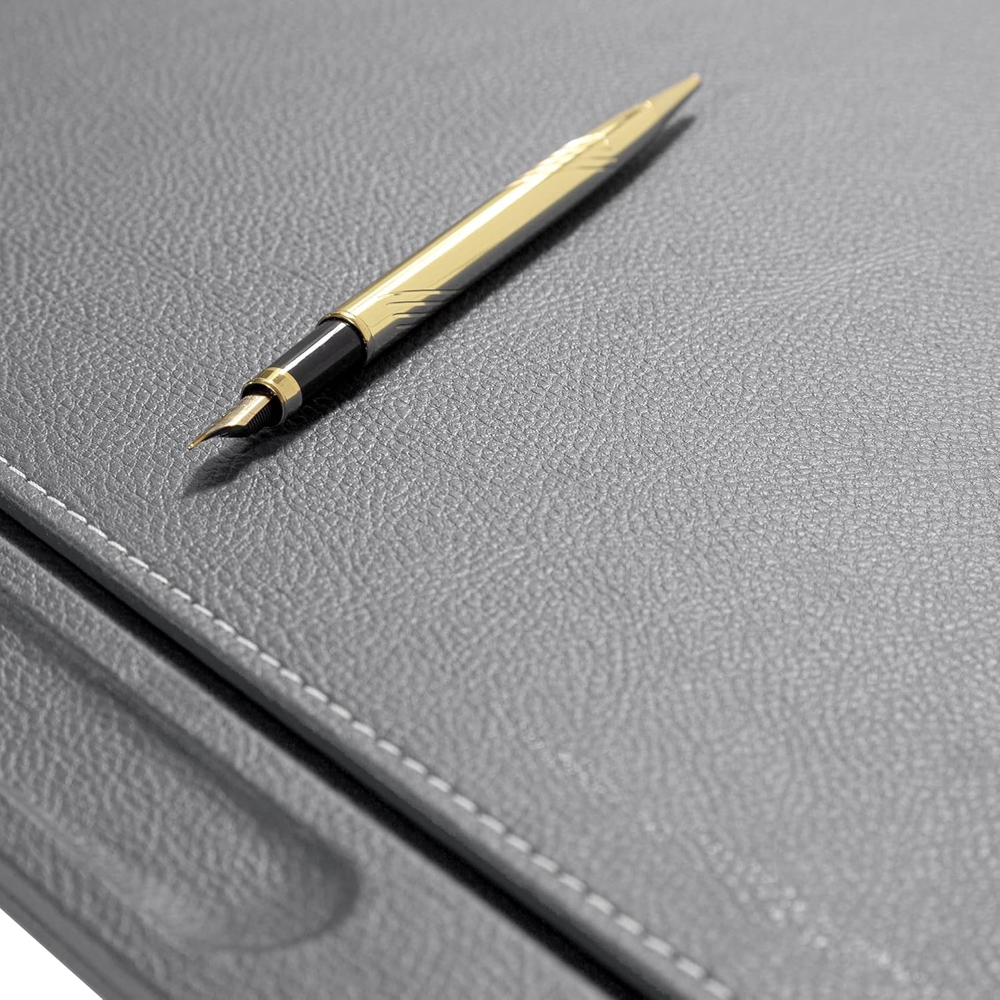 MOOGCO Bonded Set - Desk Accessories - Leather Desk Organizer - Bonded Leather Set - Office Desk Accessories - Home Office Accessories - Desk Supplies - Leather Desk Set - Office Accessories