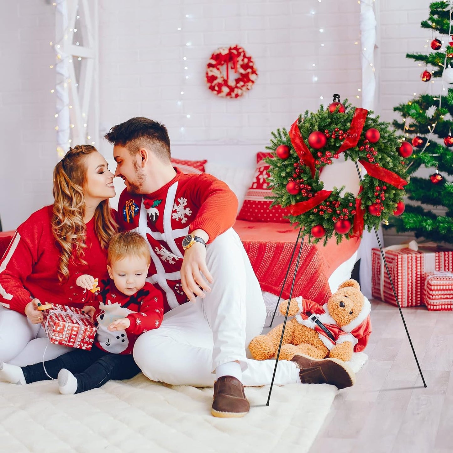 Yexiya 10 Pcs 65 Inch Easel Stand for Display Bulk, Foldable Metal Display Easel Holders with Bag Black Floor Tripod Portable for Wedding Sign Poster Artist Painting Canvas, Hold 44 Lbs