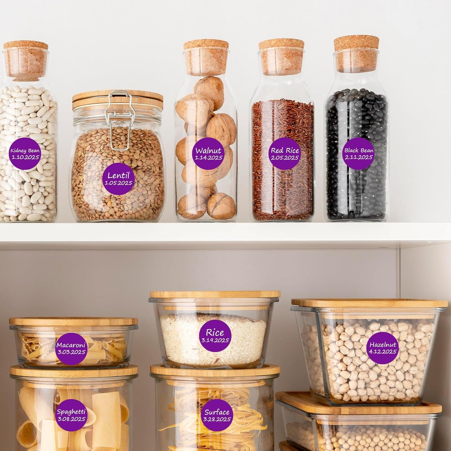 Purple 1 Inch Round Color Coding Labels with 4000 Dots, 4 Rolls - Bright Color Dot Stickers for File Folders, Inventory System - Highly Visible