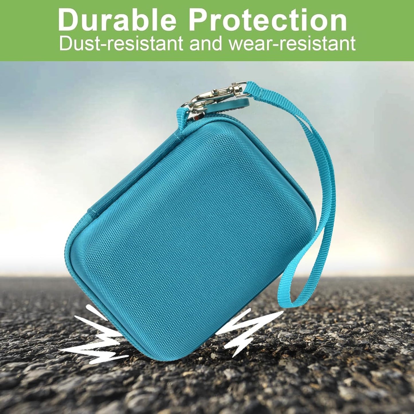 Case Compatible with VAHOIALD FHD 1080P Digital Camera/for CAMKORY Digital Point and Shoot/for Kodak PIXPRO FZ45-BK 16MP Vlogging/for IWEUKJLO/for Nsoela, Holder for SD Card More (Dark Green)