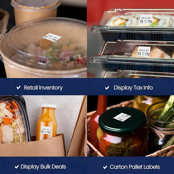 Perco Sell by Labels Pricing Labels for Monarch 1136 Price Gun -3 Sleeves 24 Rolls 42,000 Labels