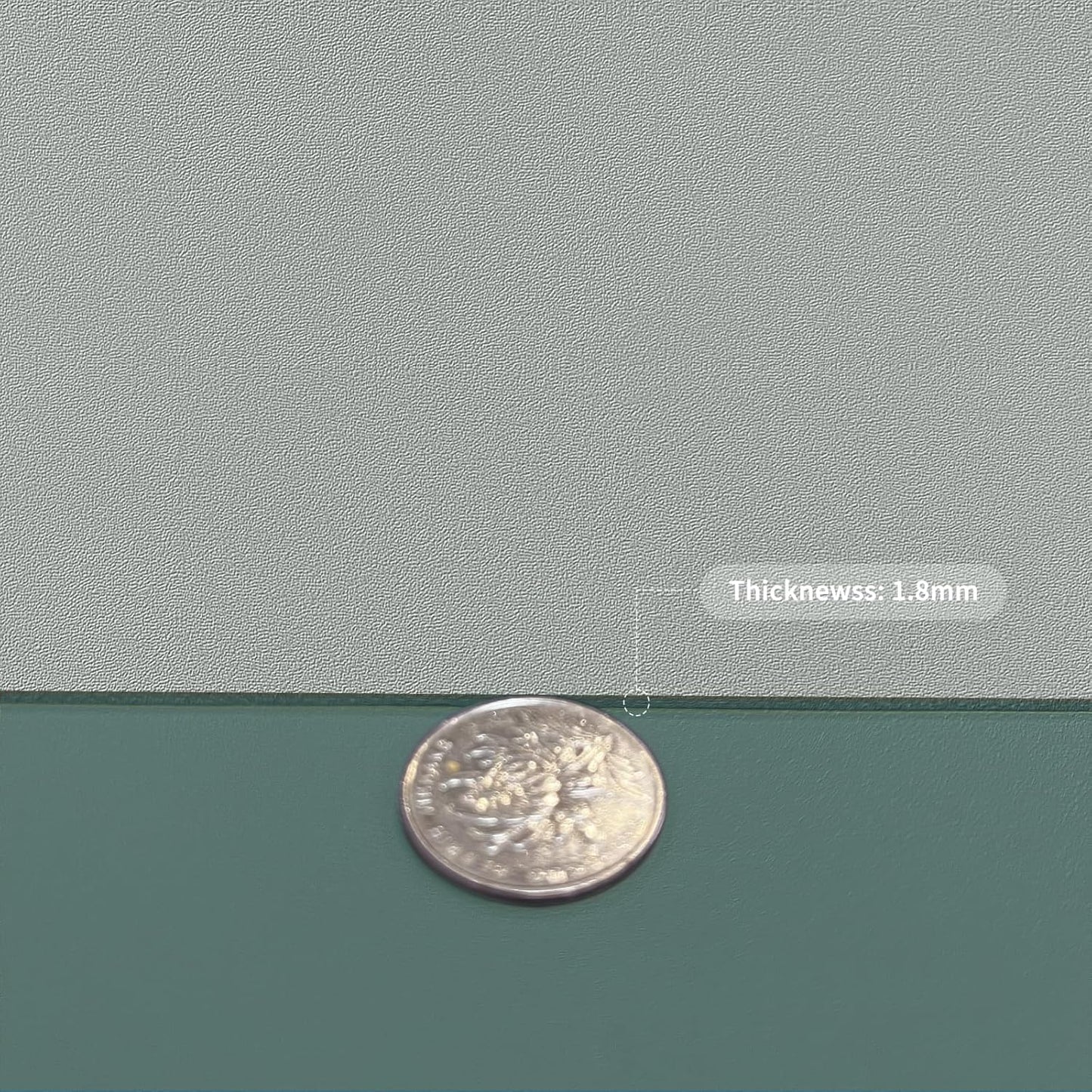 Leather Table Cover,1.8mm Thick,24x60 Inch Desk Cover,Large Desk Mat,Table Protector,Table Cover Protector,Desk Protector,Table Pad,(Aqua Blue+Gray,24x60)