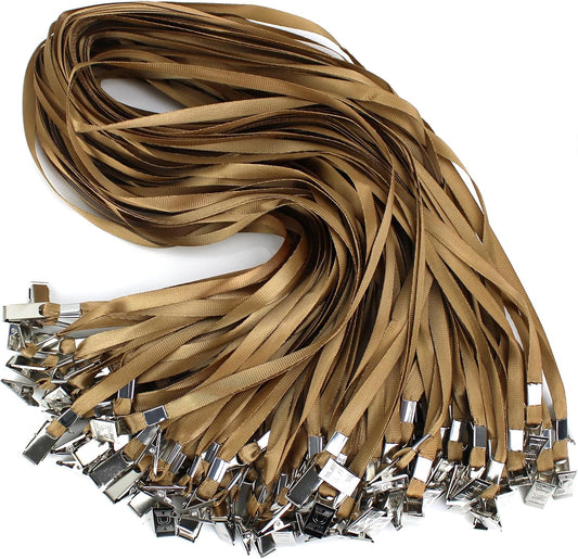Lanyards for Id Badges,100 Packs Lanyard Bulk with Flat Badge for Name Tag Lanyard ID Holder