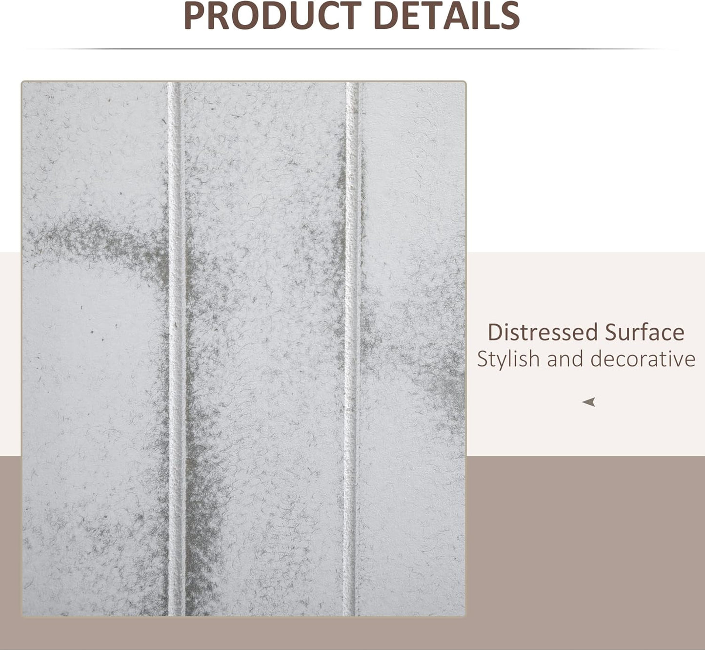 NicBex Room Divider 4 Panel Room Dividers with Whitewashed Surface Partition Room Dividers and Folding Privacy Screens 5.5 FT Wall Divider for Office, Room Separation,63.25"W x 0.75"D x 67"H, White