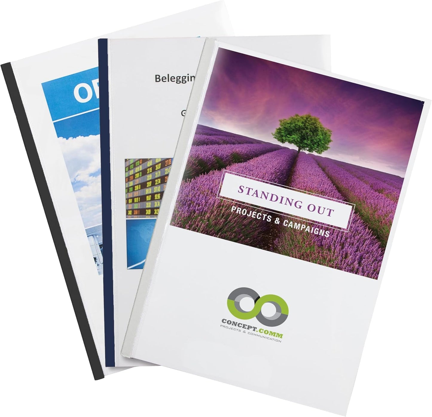 Thermal Binding Clear Covers with Steel Spine –for Thermal Binding Machines – Formerly Unibind – Used in Real Estate, Education and Various Businesses (Black, 220 Sheets Max - 48/Box)