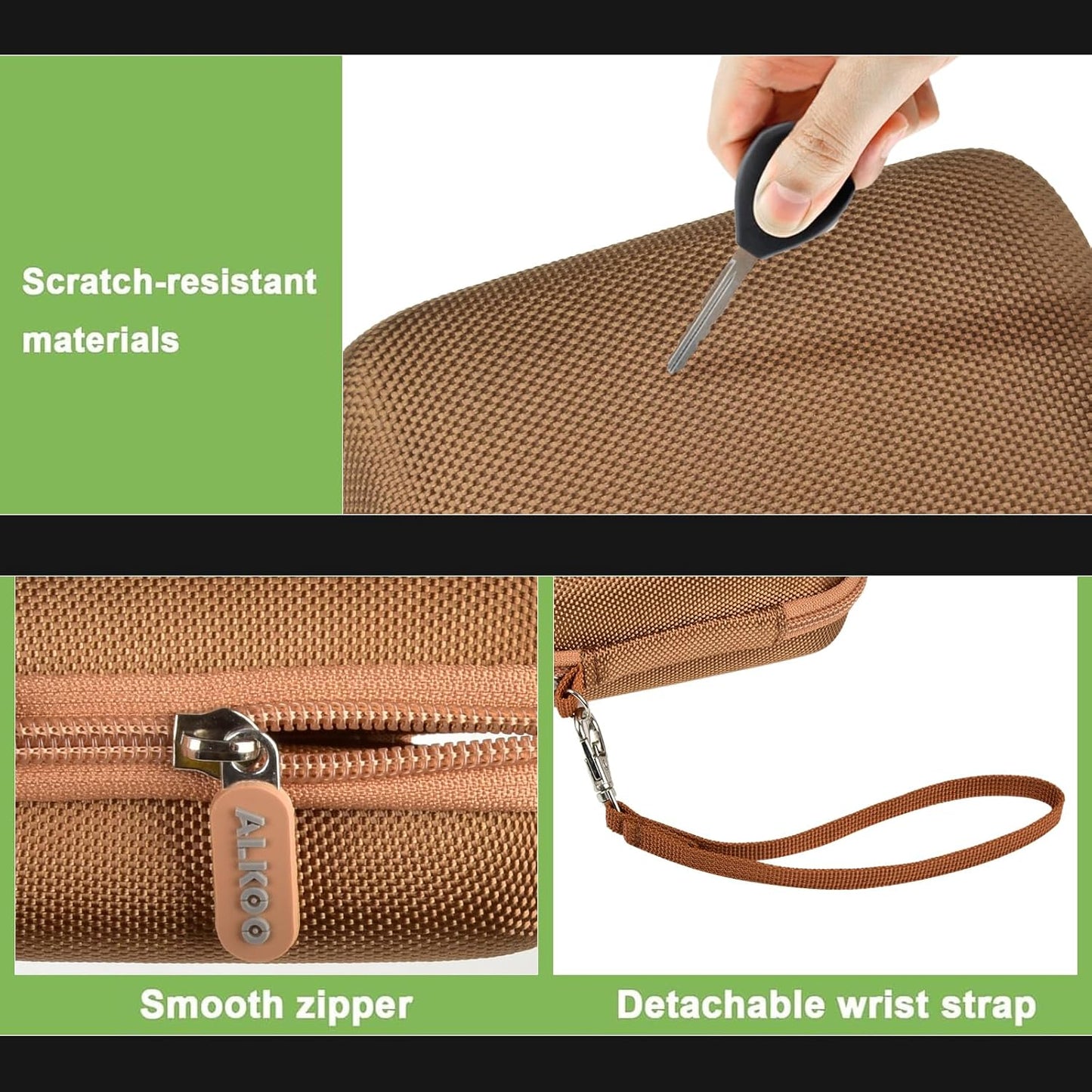 Case Compatible with VAHOIALD FHD 1080P Digital Camera/for CAMKORY Digital Point and Shoot/for Kodak PIXPRO FZ45-BK 16MP Vlogging/for IWEUKJLO/for Nsoela, Holder for SD Card More (Dark Brown)