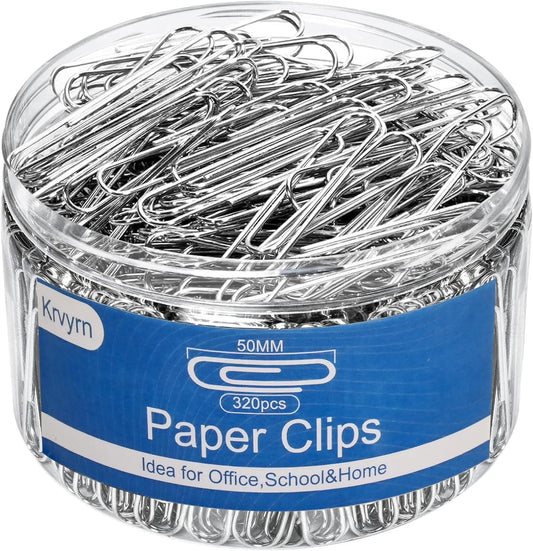 Jumbo Paper Clips,Large PaperClips,320 Pcs Paperclip,Extra Large Paper Clips for Paperwork,Home, School and Office Supplies.