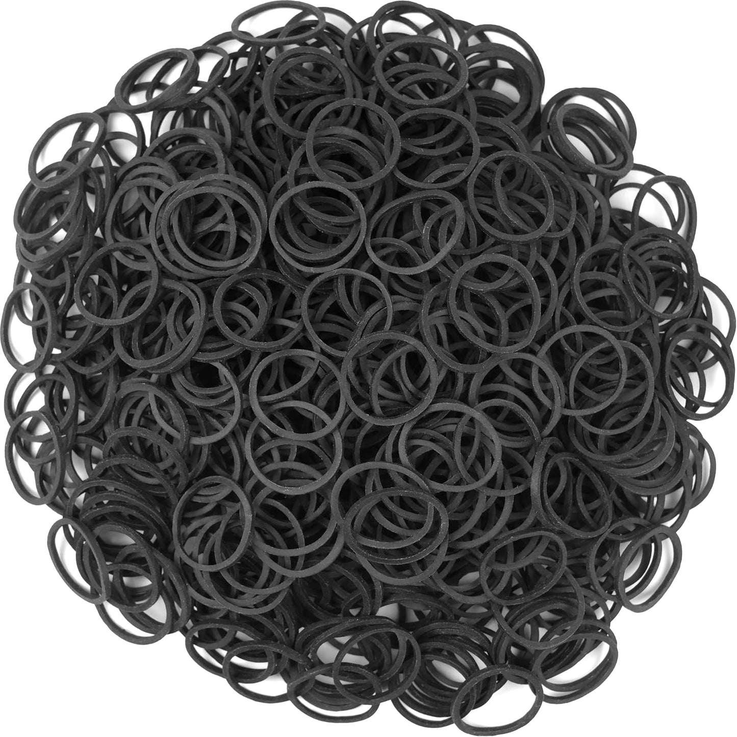 Rubber Bands Black Small Mini Elastic Band 1300Pcs rubber band For Office & Home Supplies Inside Diameter 0.63inch