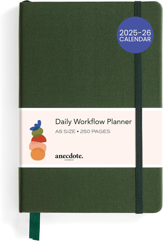 Anecdote 2025-2026 Planner: A Monthly, Weekly & Daily Planner 2025-2026 for Planning Your Success - A5 Size Hardcover Start Anytime and Achieve your Goals - Evergreen