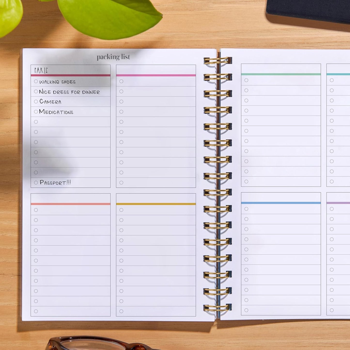 Inspired by Erin Condren Soar A5 Travel Journal, Portable Vacation Planner & Travel Journal in One, Soar Cover Design with Organized Trip Planning Interior Layout