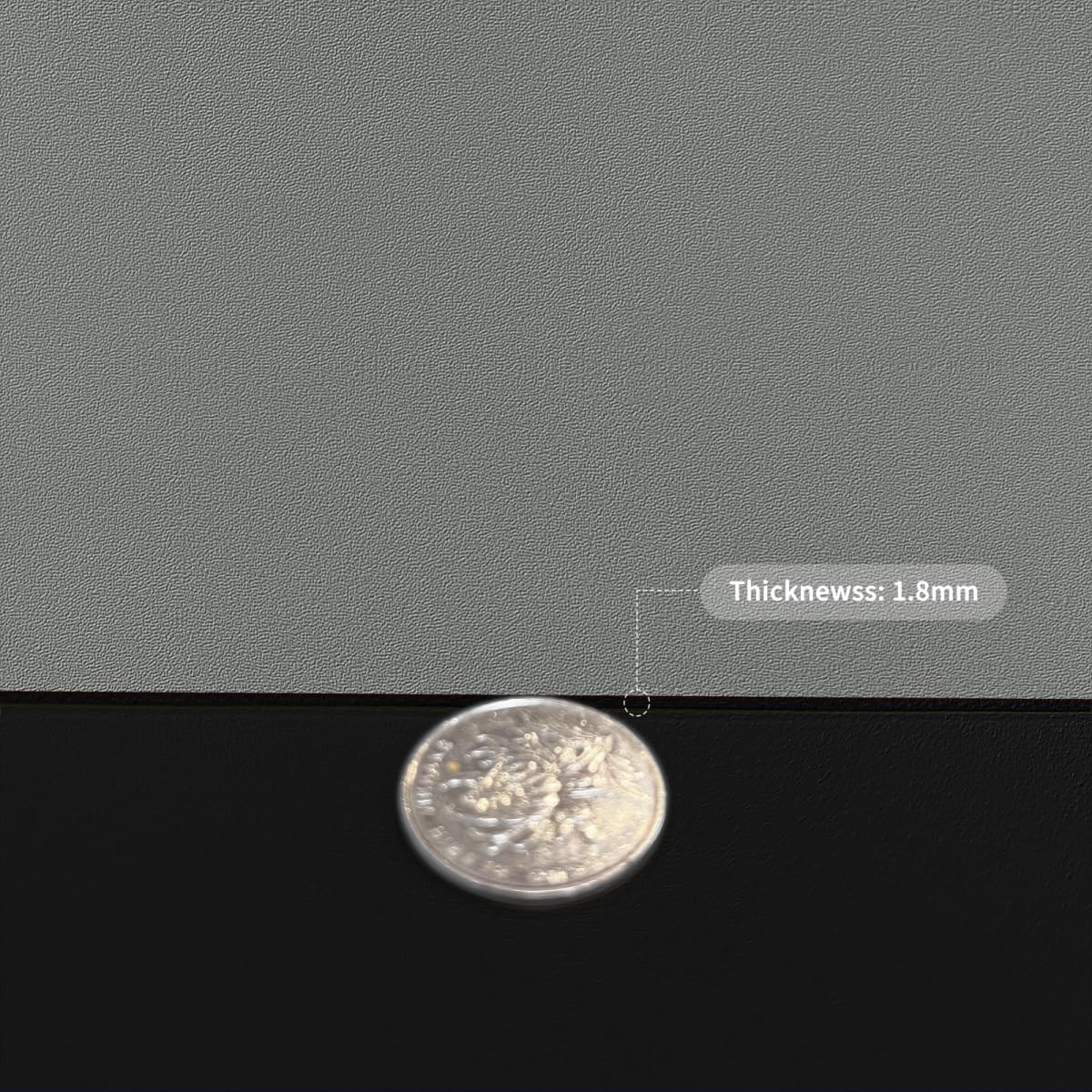 Desk Protector Mat - 12x48 Inch Waterproof Easy to Clean Can Conceal Flaws Protector The Table Top from Scratches Used for Coffee Table Office Table Dresser(Black+Gray 12x48)