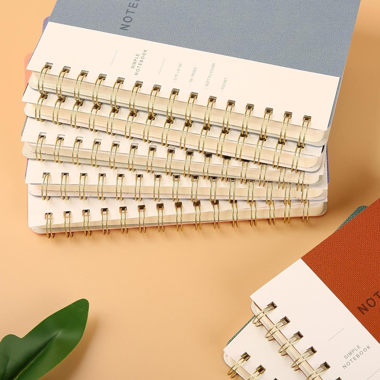 Lined Spiral Notebook College Ruled A5 Journal Book for Note Taking, 160 Pages Writing Journal for Office and Home School Supplies 5.75x8.125 inch (1-MintGreen)