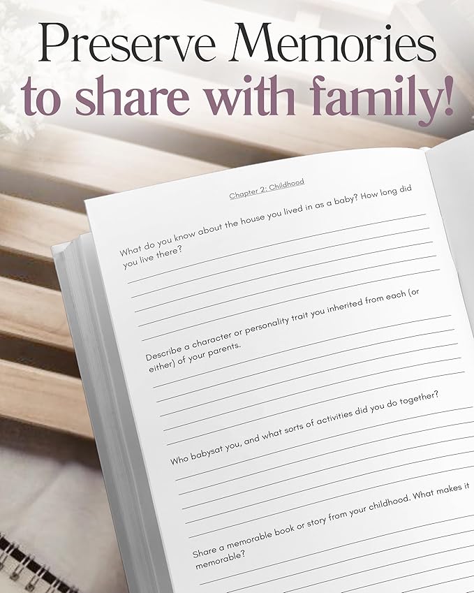 Gigi's Life Story Journal (Hardcover): A Meaningful Keepsake for Gigi to Share Her Journey & Memories, Book Includes 250+ Prompt Questions, Sentimental Gift for Mother's Day, Birthday, Christmas