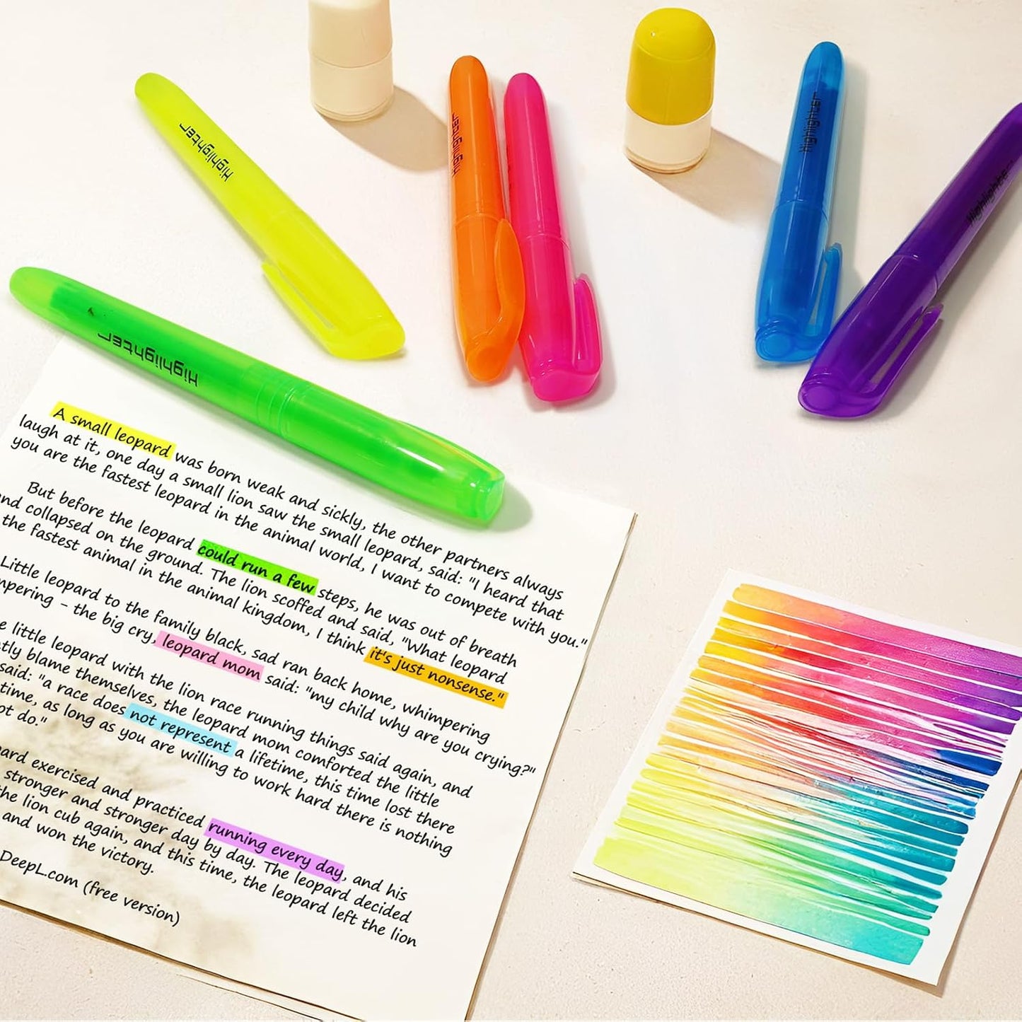 360 Pieces Highlighter Bulk Assorted Colors Highlighter Markers Chisel Tip Highlighter Pens for School Classroom Office (360)