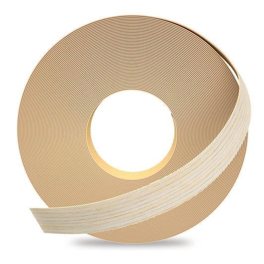 GSCIT Club Oak Edge Banding, 1/2 inch x 25ft roll of Veneer Edge Banding Preglued Flexible, Real Wood Tape Banding Plywood