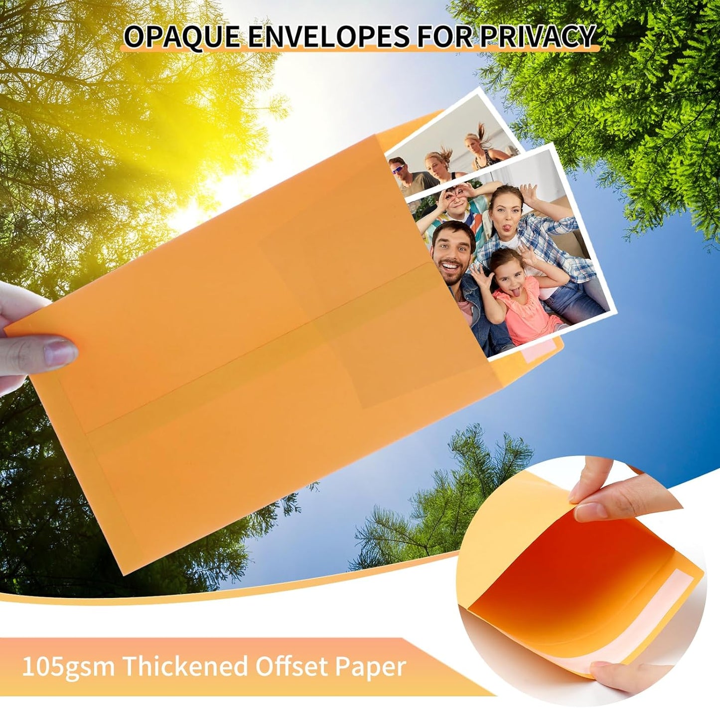 Joyberg 6x9 Envelopes Self Seal, Yellow, Printable, Tear Resistant Kraft Envelopes for Mailing Letters, Documents, Photos, Invitations