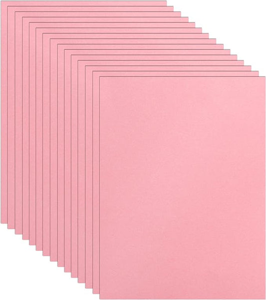 40 Sheets Candy Pink Cardstock 8.5 x 11 Scrapbooking Paper, 75lb Heavyweight Certificate Paper Card Stock for Wedding Invitations, School Crafting, Memus, Making Cards, Birthday Decorations