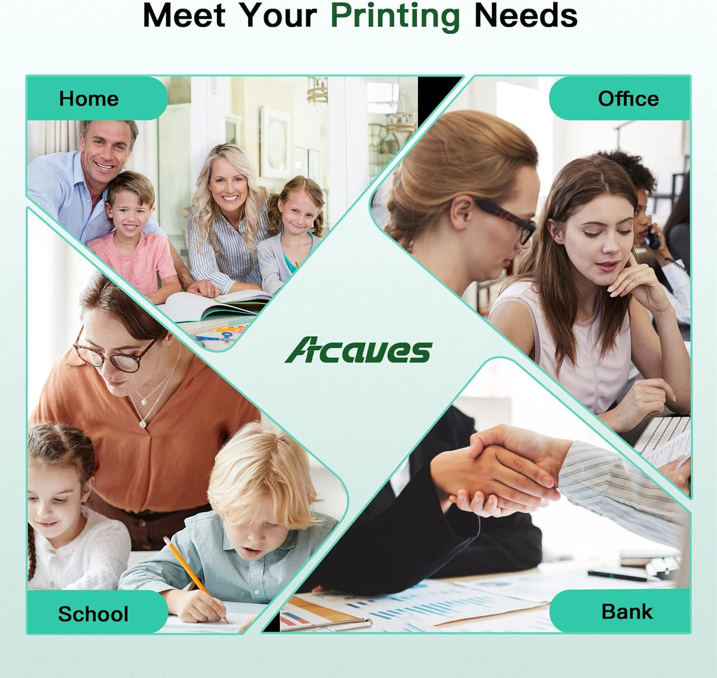 950XL 951XL Combo Compatible for HP 950 950XL and 951XL Ink Cartridges Combo Pack Work for Officejet Pro 8600 8610 8620 8100 8630 8660 8640 76DW 251DW Printers, 5 Pack, 2 Black,Cyan,Magenta,Yellow