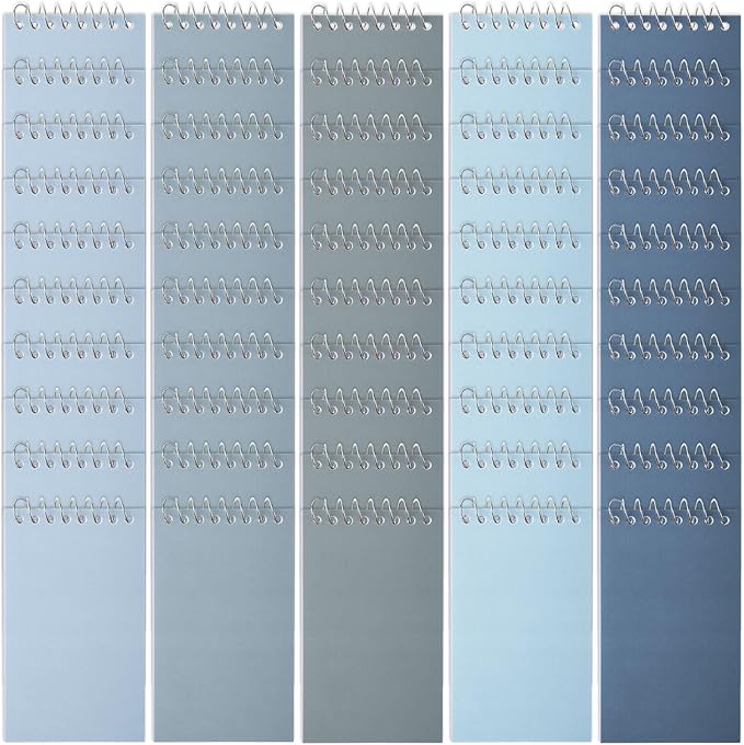 Teling 50 Pcs Spiral Graph Paper Memo Pads Bulk 3x5 Inch Small Note Pads Top Spiral Pocket Graph Notebook 75 Pages Mini Grid Steno Notepads for Writing Sketching Drawing School Office Supplies