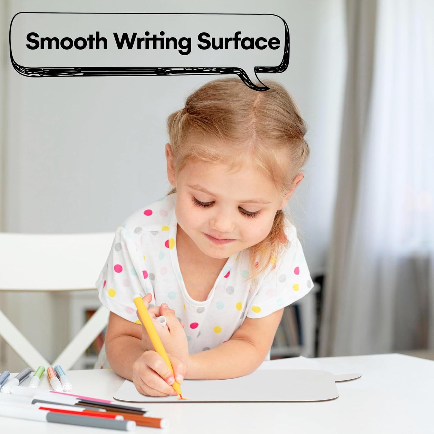 Speech Bubble White Board - Set of 10 - Dry Erase Answer Paddle for Kids and Adults - Smooth Surface for Easy Writing and Wiping - Reusable Paper Material - White