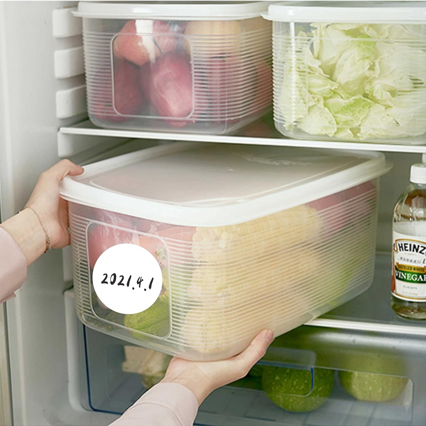 PARLAIM 3” Round Color-Code Dot Stickers Color Cod Stickers,500 per Dispenser Box Roll dots Label,White Inventory Circle Sticker(NOT Work on Printer