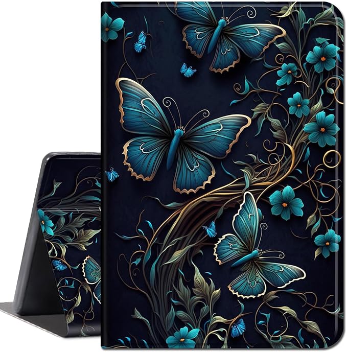 for Amazon Kindle Fire Max 11 Case (13th Generation, 2023 Release) 11",Slim Lightweight Smart Shell Stand Cover with Auto Wake/Sleep for All-New Fire 11 Max Tablet,Purple Butterfly Flower