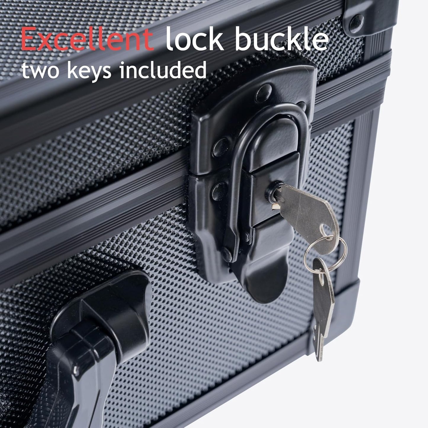 Premium Toploader Storage Box With Card Dividers For 3 X 4 Rigid Cards Holds 530+ 35pt Toploaders Trading Card Storage Box Suitable For TCG And Magnetic Card Holders, Black, K00SBa3