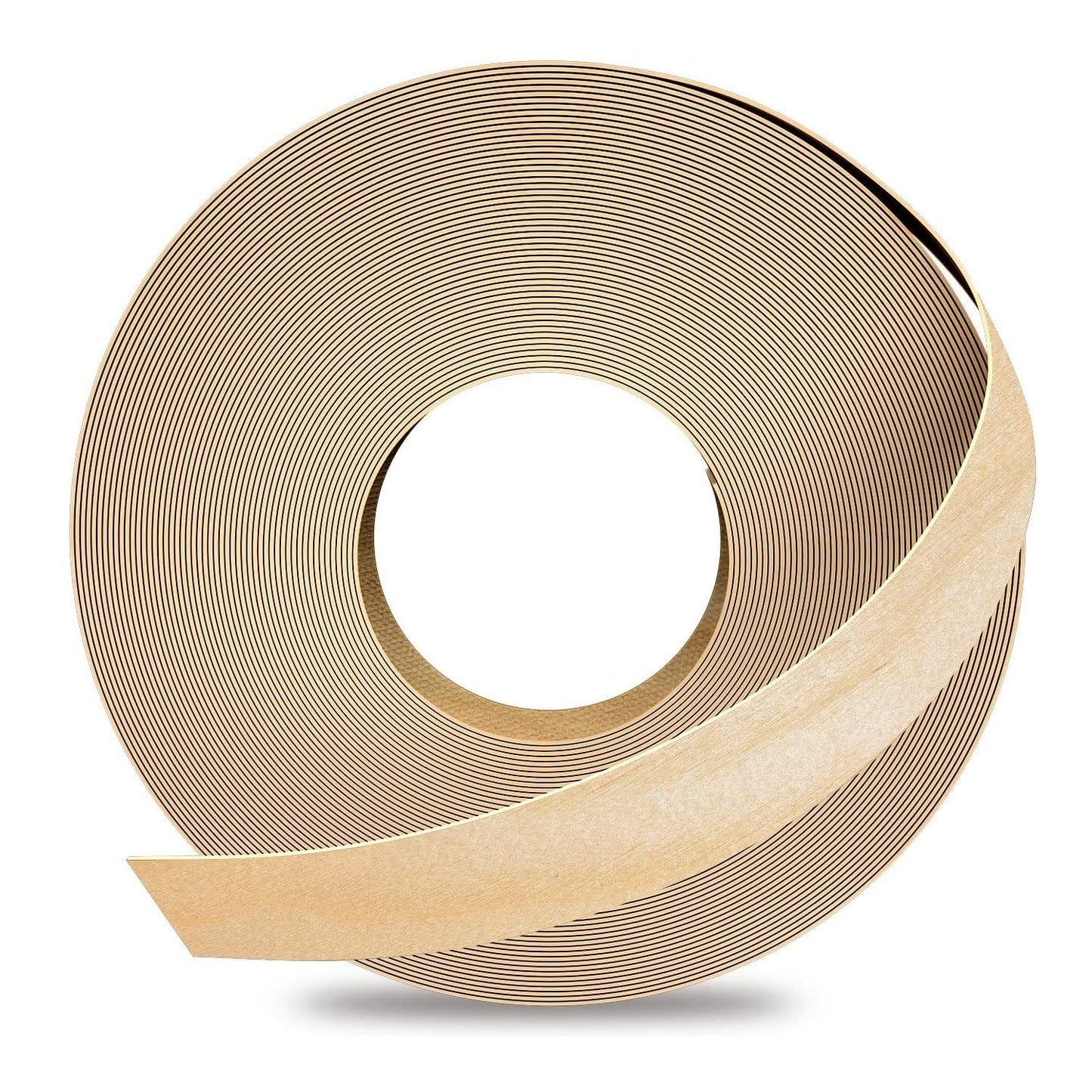 GSCIT Club Birch Edge Banding, 1 inch x 100ft roll of Veneer Edge Banding Preglued Flexible, Real Wood Tape Banding