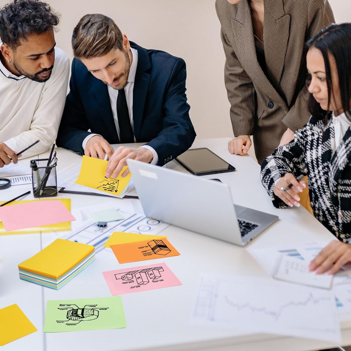 Koogel Index Cards 4x6, 180 Count, Colored Large Index Cards Blank on Both Sides for Back to School, Heavy Notecards Flashcard for Studying Learning Office College Supplies, 9 Assorted Neon Color