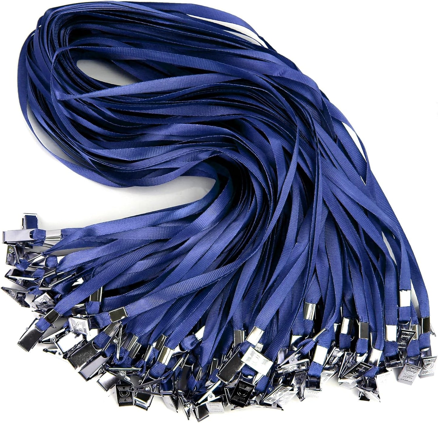 Lanyards for Id Badges,100 Packs Lanyard Bulk with Flat Badge for Name Tag Lanyard ID Holder