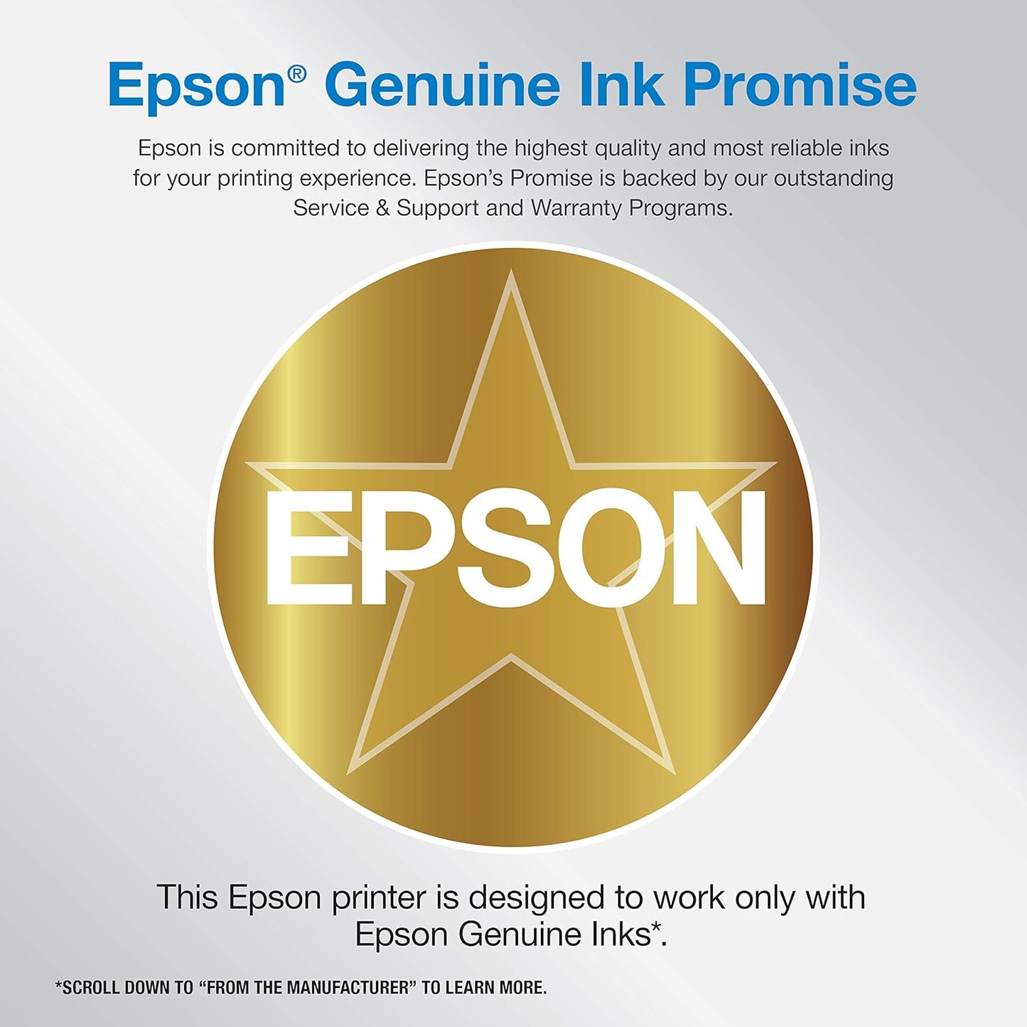 Epson® Workforce® Pro WF-4820 Wireless Color Inkjet All-in-One Printer, Black, Large & T252 DURABrite Ultra Ink High Capacity Black & Standard Color Cartridge Combo Pack (T252XL-BCS)