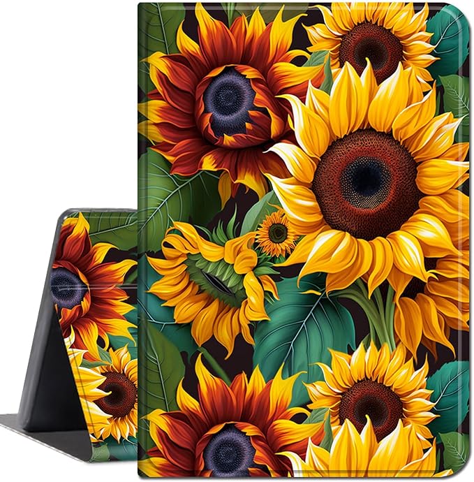 for Amazon Kindle Fire Max 11 Case (13th Generation, 2023 Release) 11",Slim Lightweight Smart Shell Stand Cover with Auto Wake/Sleep for All-New Fire 11 Max Tablet,Beautiful Sunflower