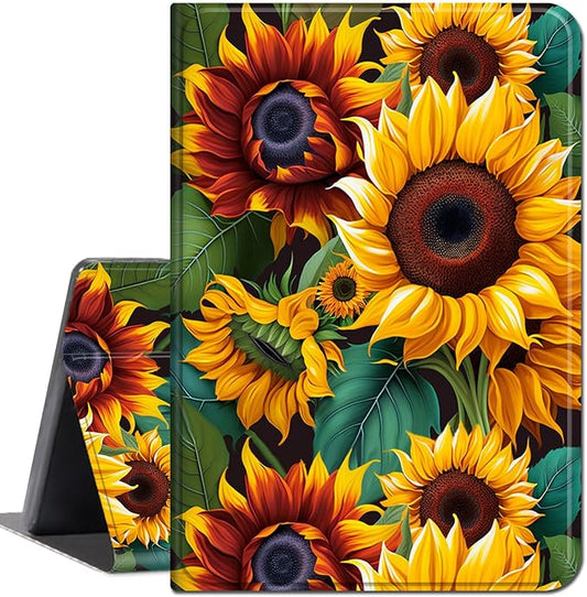 for Amazon Kindle Fire 7 case 2019/2017 Release 9th/7th Generation,Slim Lightweight Smart Shell Stand Cover with Auto Wake/Sleep for Amazon fire 7 Tablet 9th/7th Generation,Beautiful Sunflower