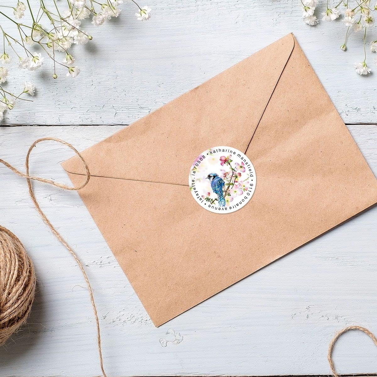 Colorful Images Spring Birds Return Address Mailing Labels, Personalize with Name & Addresses, Set of 144 Self Adhesive, Easy Peel Flat Label Sheets, 1-½" Across, 3 Designs