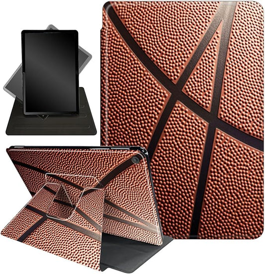 for Kindle Fire 7 case 2019 2017 Release 9th 7th Generation,360 Degree Rotating Stand Smart Protective Cover Case for Amazon fire 7 Tablet 9th/7th Generation,Basketball