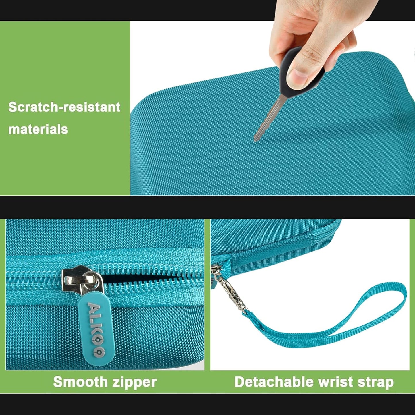 Case Compatible with VAHOIALD FHD 1080P Digital Camera/for CAMKORY Digital Point and Shoot/for Kodak PIXPRO FZ45-BK 16MP Vlogging/for IWEUKJLO/for Nsoela, Holder for SD Card More (Dark Green)