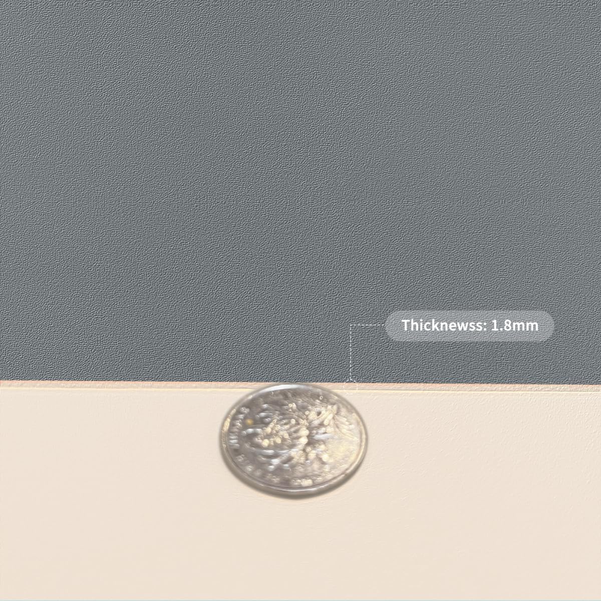 Dresser Protector Top - Can Be Used On Both Sides Waterproof and Easy to Clean Good Flatness Used for Dresser Table(Off White+Light Gray 10x39)